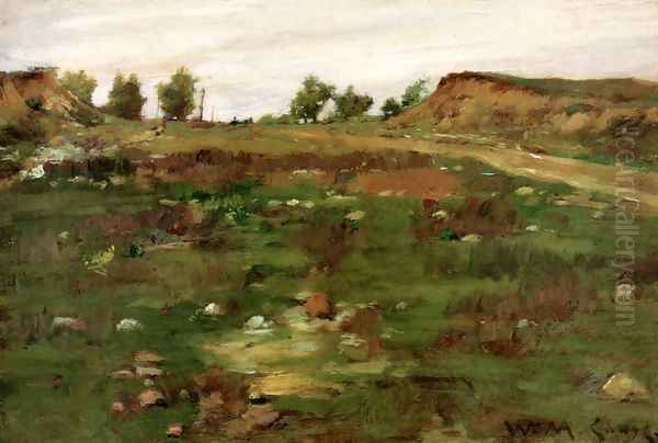 Shinnecock Hills Oil Painting by William Merritt Chase