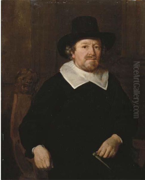 Portrait Of A Gentleman Oil Painting by Thomas De Keyser