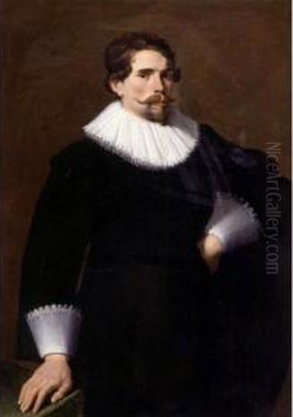 Portrait Of A Man Oil Painting by Thomas De Keyser