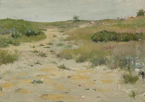 View of Shinnecock Hills Oil Painting by William Merritt Chase