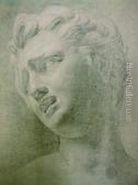 Pierre-louis, Visage Antique Oil Painting by Pierre Louis De La Rive