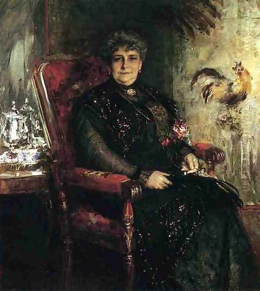 Portrait of Mme. E. H. Bensel by William Merritt Chase