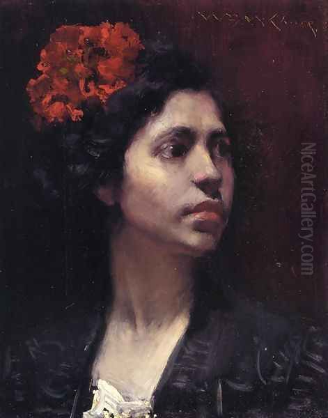 Spanish Girl Oil Painting by William Merritt Chase