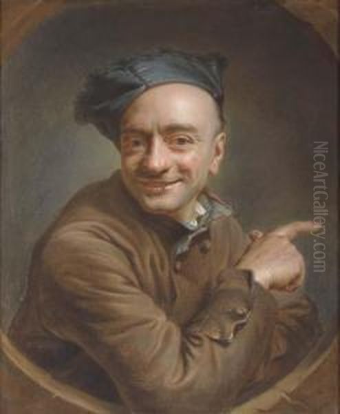 Self-portrait Oil Painting by Maurice Quentin de La Tour