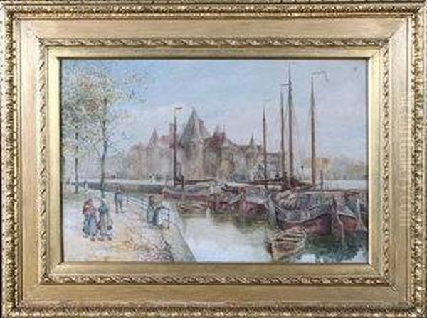 Amsterdam Oil Painting by Charles John de Lacy