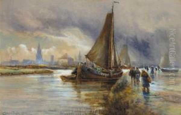 Ostend Oil Painting by Charles John de Lacy