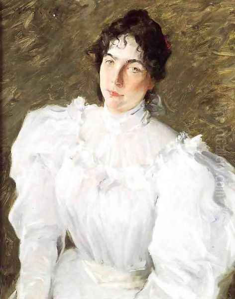 Portrait of Virginia Gerson I Oil Painting by William Merritt Chase