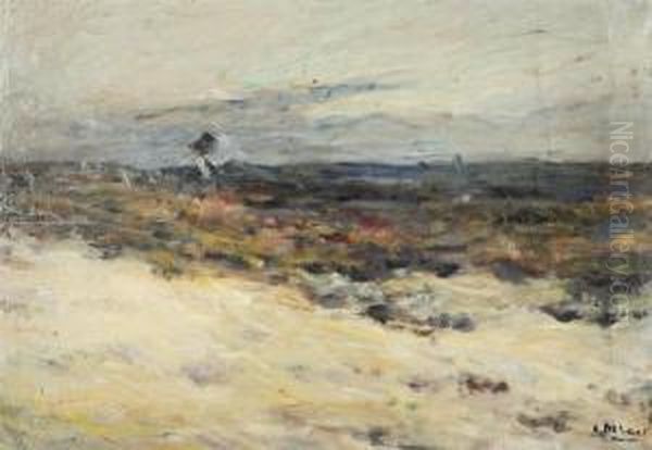 Moorland Oil Painting by Alois De Laet