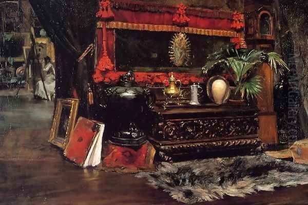 The Inner Studio, Tenth Street 3 Oil Painting by William Merritt Chase