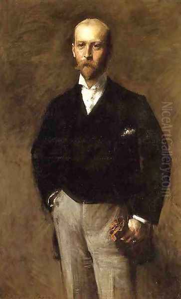 Portrait of William Charles Le Gendre Oil Painting by William Merritt Chase