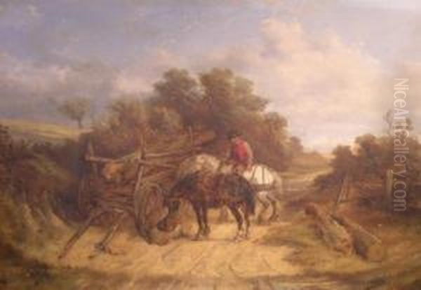 Figure In Red Vest On Horseback Oil Painting by Alexis de Leeuw