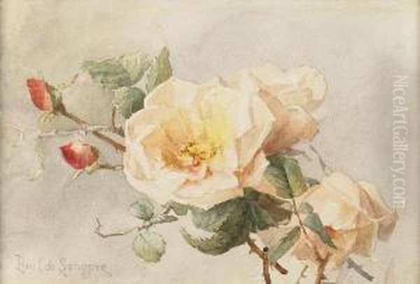 Cut Roses Oil Painting by Paul De Longpre