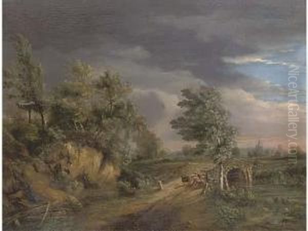 The Incoming Storm Oil Painting by Philip Jacques de Loutherbourg