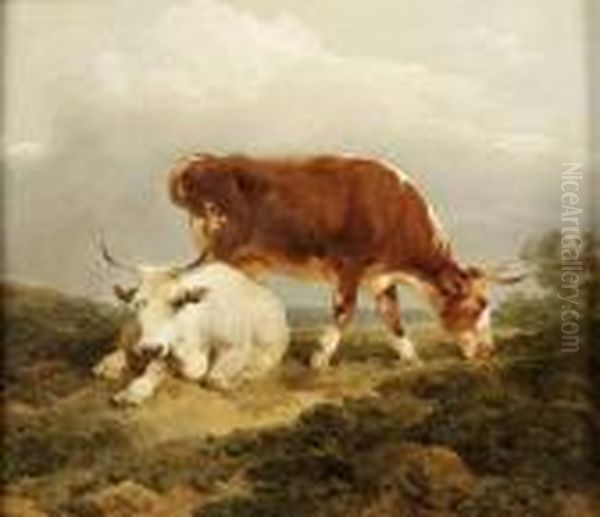 Vaches Dans Un Paysage Oil Painting by Loutherbourg, Philippe de