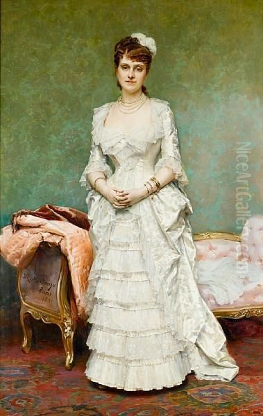 Before The Ball Oil Painting by Raimundo de Madrazo y Garreta