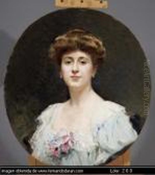 Descripcion De La Obra: Oil Painting by Raimundo de Madrazo y Garreta