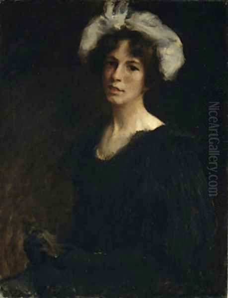 Bessie Potter 1895 Oil Painting by William Merritt Chase