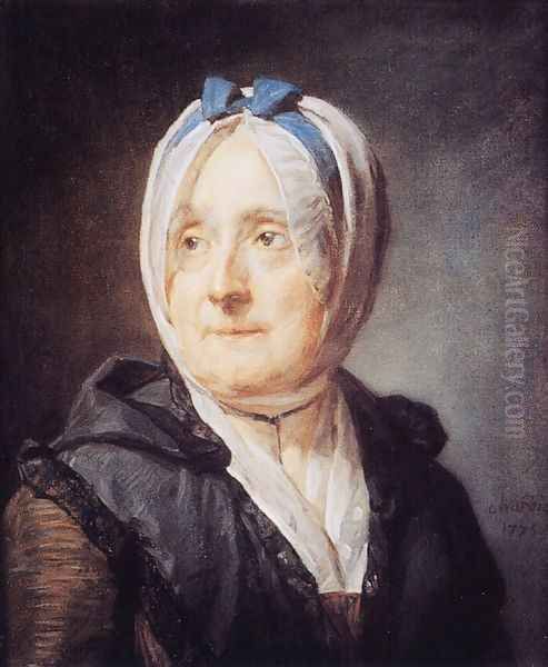 Portrait of Madame Chardin (1707-91) 1775 Oil Painting by Jean-Baptiste-Simeon Chardin