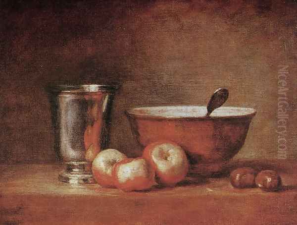 The Silver Goblet, c.1768 Oil Painting by Jean-Baptiste-Simeon Chardin