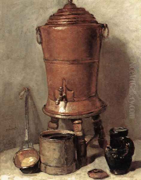 The Copper Drinking Fountain c. 1734 by Jean-Baptiste-Simeon Chardin