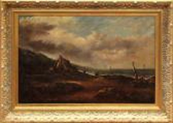 Coastal Scene Oil Painting by Pieter De Molijn