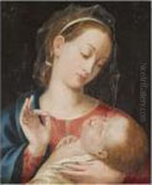 The Madonna And Child by Luis de Morales