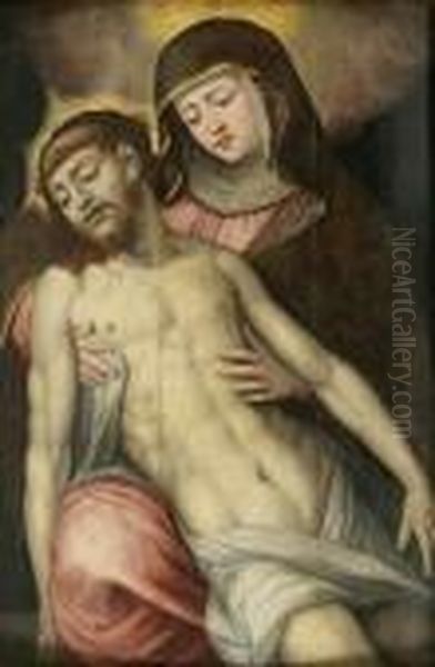 Pieta Oil Painting by Luis de Morales