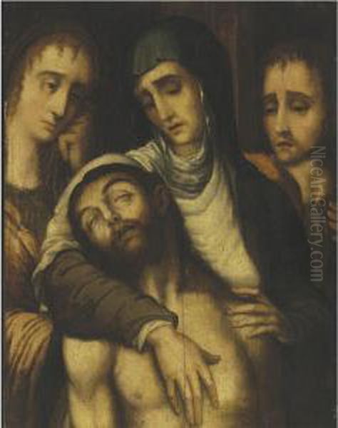 Pieta Oil Painting by Luis de Morales