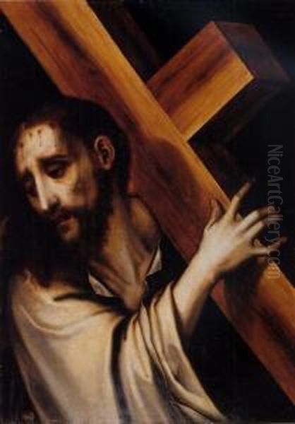 Christ Carrying The Cross Oil Painting by Luis de Morales