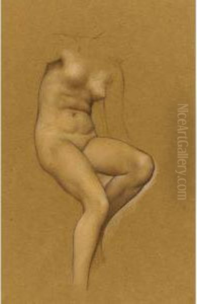 Female Nude Oil Painting by Evelyn Pickering De Morgan