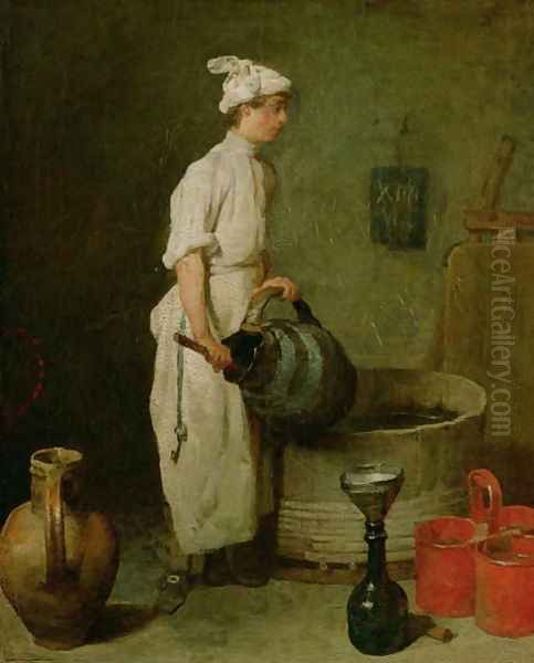 The Cellar Boy, 1738 Oil Painting by Jean-Baptiste-Simeon Chardin