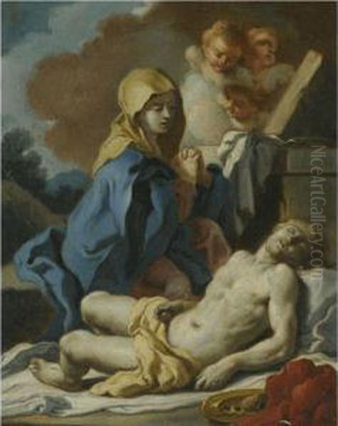 The Pieta Oil Painting by Francesco Solimena