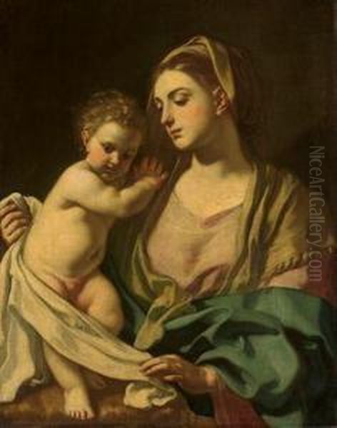 The Madonna And Child Oil Painting by Francesco Solimena