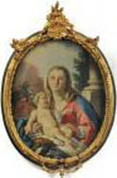 Madonna Con Bambino Oil Painting by Francesco Solimena