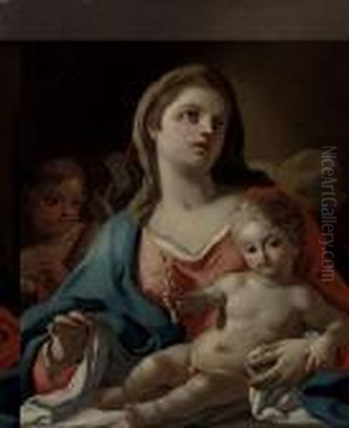 The Madonna And Child Oil Painting by Francesco Solimena