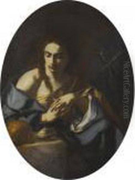 The Penitent Magdalen Oil Painting by Francesco Solimena