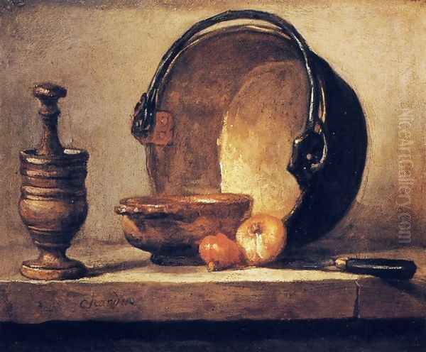 Still-Life Oil Painting by Jean-Baptiste-Simeon Chardin