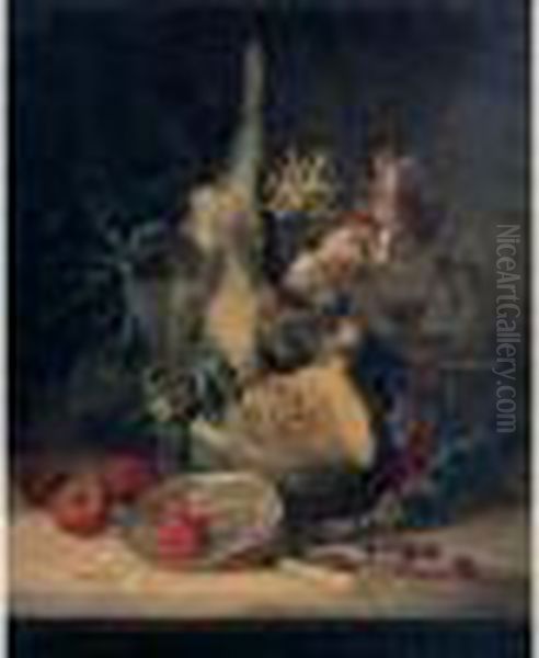 Nature Morte Au Gibier Oil Painting by David Emil Joseph de Noter