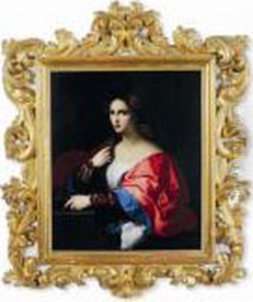 Portrait Of A Woman, Called 'la Bella' Oil Painting by Palma Vecchio (Jacopo Negretti)