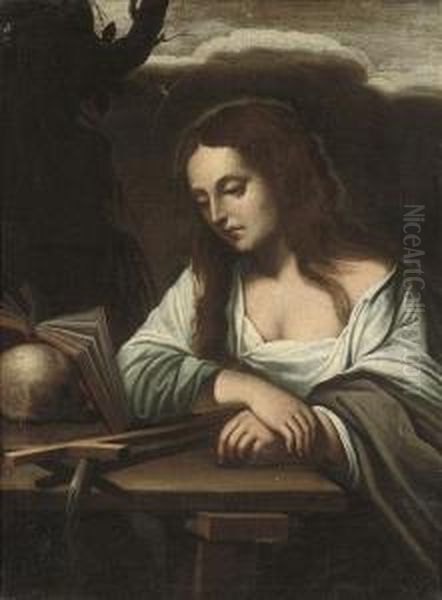 The Penitent Magdalene Oil Painting by Palma Vecchio (Jacopo Negretti)