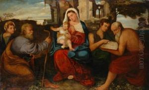 Untitled Oil Painting by Palma Vecchio (Jacopo Negretti)