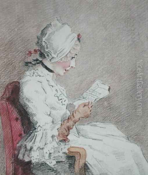 Portrait of Suzanne, a young peasant from Marly-le-Roi Oil Painting by Jean-Baptiste-Simeon Chardin