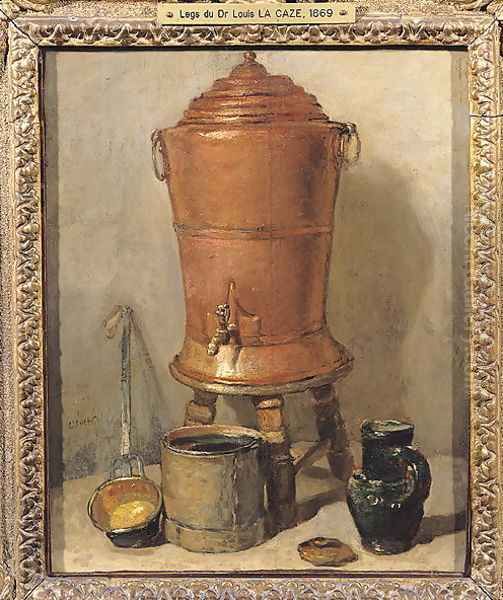 The Copper Drinking Fountain, c.1733-34 Oil Painting by Jean-Baptiste-Simeon Chardin