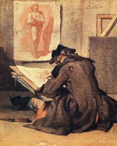 The 'Vinaigrette' Oil Painting by Jean-Baptiste-Simeon Chardin