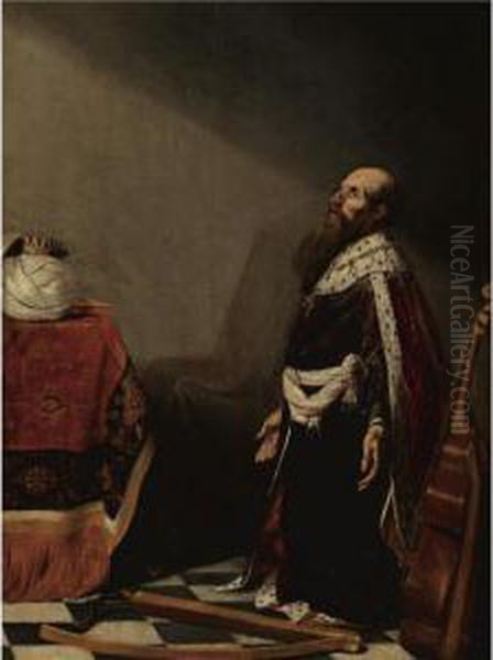 King Saul Oil Painting by Willem De Poorter