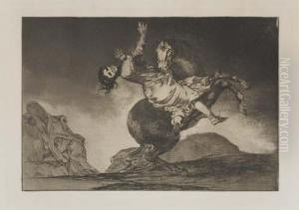 La Mujer Y El Petro, Que Los Dome Otro Oil Painting by Francisco De Goya y Lucientes