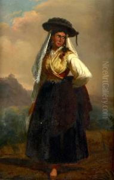 Mulher 'tricana' Oil Painting by Francisco De Goya y Lucientes