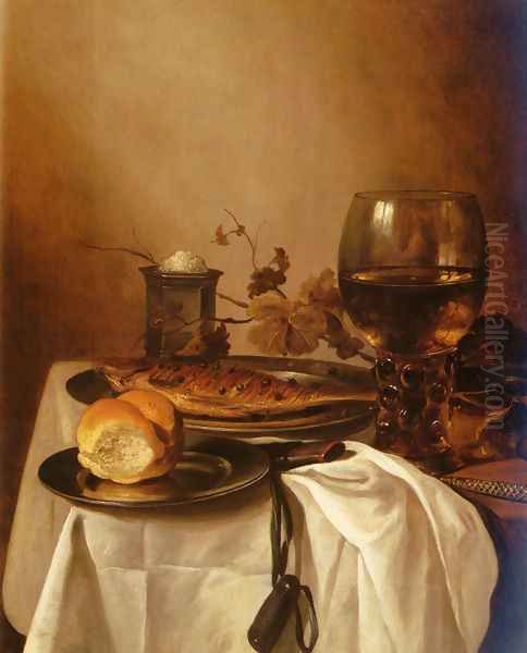 A Still Life Of A Roamer Oil Painting by Pieter Claesz.