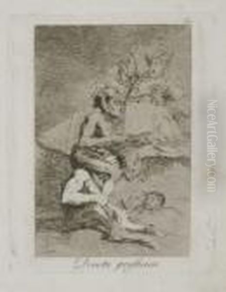 Untitled Oil Painting by Francisco De Goya y Lucientes