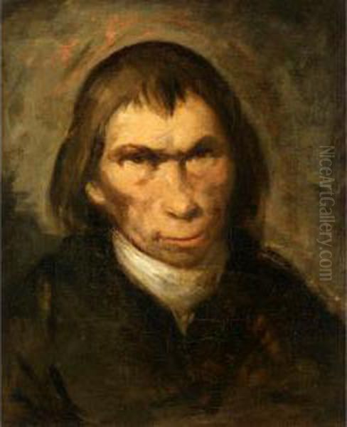 Portrait Of A Gentleman, Head And Shoulders, Wearing Black Oil Painting by Francisco De Goya y Lucientes